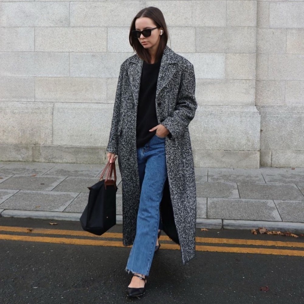 Mango x Pernille Wool Blend Flecked Limited Coat New - Picture 7 of 13